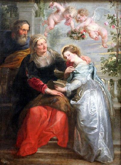Peter Paul Rubens The Education of Mary Spain oil painting art